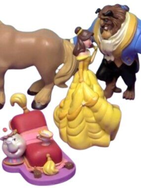 NEW Disney Beauty and the Beast 6-Piece Figurine Playset